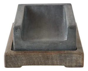 Ink Stone With Wooden Base