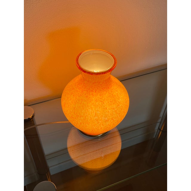 Orange Murano Table Lamp from La Murrina, 1990s For Sale - Image 10 of 16