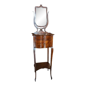 Antique Victorian Shaving Stand With Mirror and Drawers