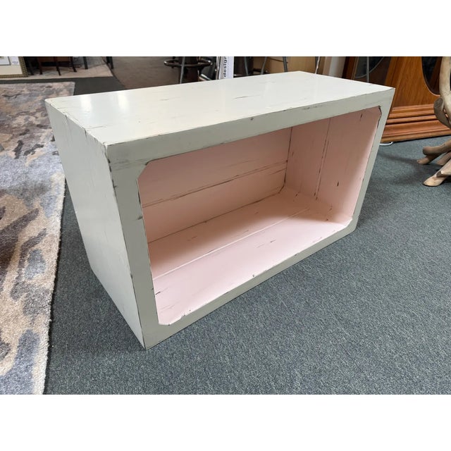 Early 21st Century Pink + White Stacking Shelves, Set of Three For Sale - Image 5 of 12