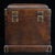 Wood Vintage Rosewood Official Cabinet Jewelry Box, Hand Carved Kylin With Brass Hardware For Sale - Image 7 of 9