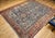 Antique Persian Heriz Serapi Rug, Hand-Knotted Wool, Allover Tree of Life Pattern, Blue & Brick-Red, 9x12 For Sale In Chicago - Image 6 of 18