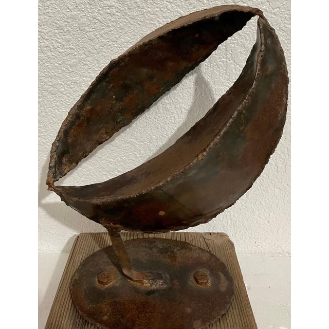 Abstract Eli Ilan, 1965 Canadian Israeli Art Brutalist Abstract Welded Steel Sculpture Eli Ilan For Sale - Image 3 of 17