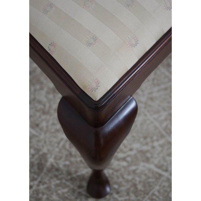 Set of 6 Henkel Harris Mahogany Queen Anne Dining Chairs For Sale - Image 15 of 18