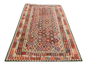 Vintage Afgan Kilim Rug-10′2″ × 16′3″