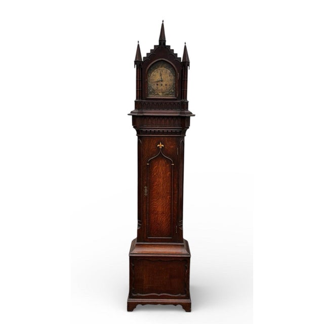 Gothic Fusee Bracket Clock on Pedestal For Sale - Image 3 of 18
