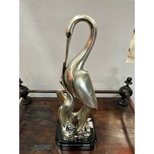 Silver Sculpture Stork from Ottaviani For Sale - Image 10 of 10