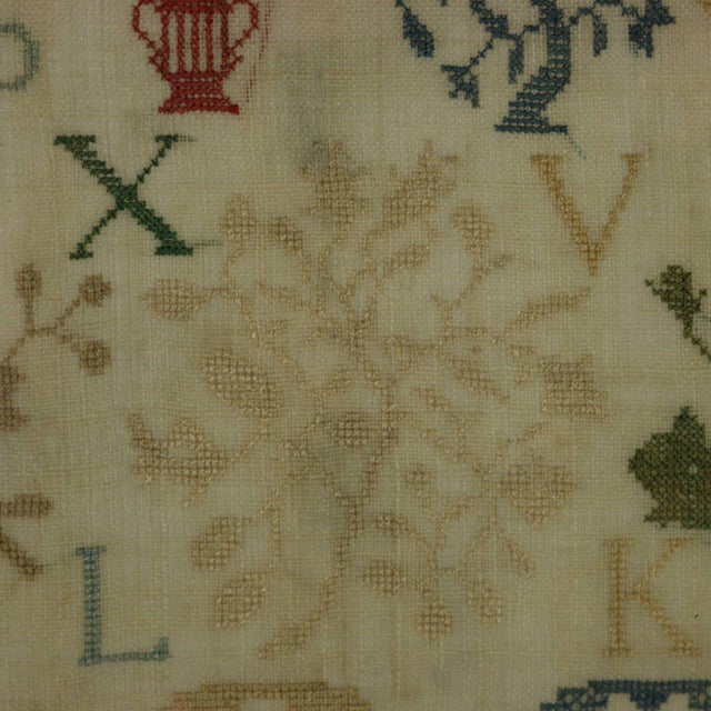 Antique Sampler, 1805, Elizabeth Gregory, Ackworth School For Sale - Image 12 of 18