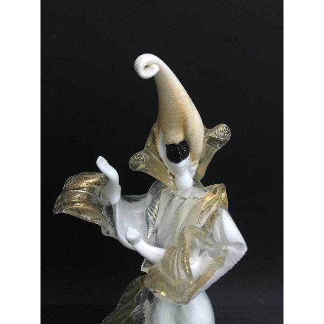 Masked Dancers Statues from Cesare Toso, Set of 2 For Sale - Image 9 of 11
