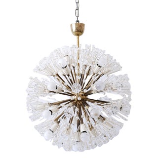Large 33-Light Dandelion Chandelier by Emil Stejnar for Rupert Nikoll, 1950s For Sale
