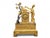 Traditional Antique French Empire Gilt and Silvered Bronze Mantel Clock, 1800 For Sale - Image 3 of 13