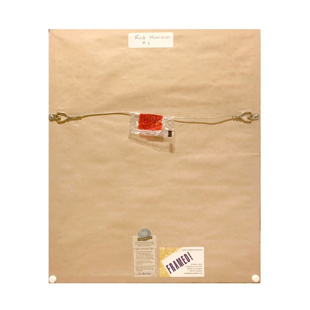 Abstract Red Horizon #1 Painting For Sale - Image 3 of 4