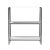 Crystal Clear 2 Shelf Acrylic Bookcase, Clear For Sale In Chicago - Image 6 of 6