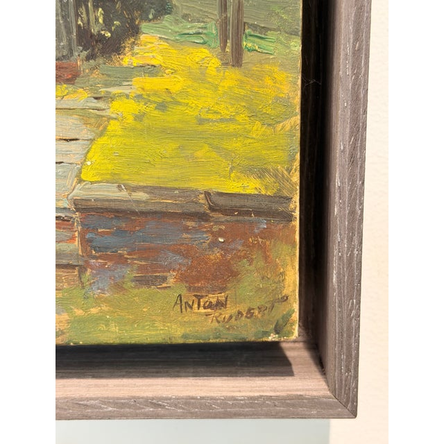 Portrait of a House. American. Oil on Board, Signed Rudert For Sale In New York - Image 6 of 6
