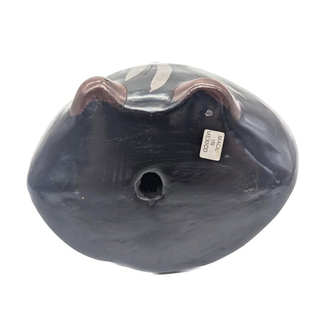 Tonalá Mexico Owl Ceramic Figurine For Sale - Image 10 of 11