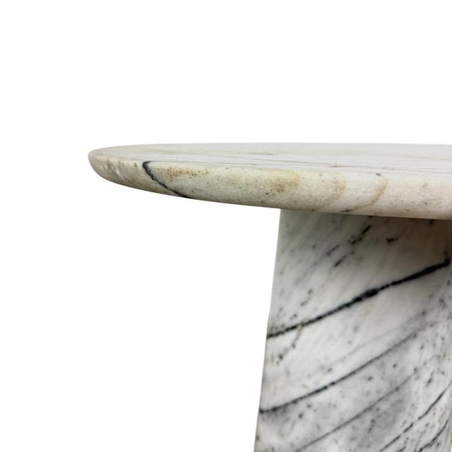1980s Vintage Marble Side Table, 1980s For Sale - Image 5 of 7