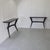 1950s Console Tables in Black Lacquered Walnut with Brass Details and Glass Top attributed to Ico Parisi, 1950s, Set of 2 For Sale - Image 5 of 7