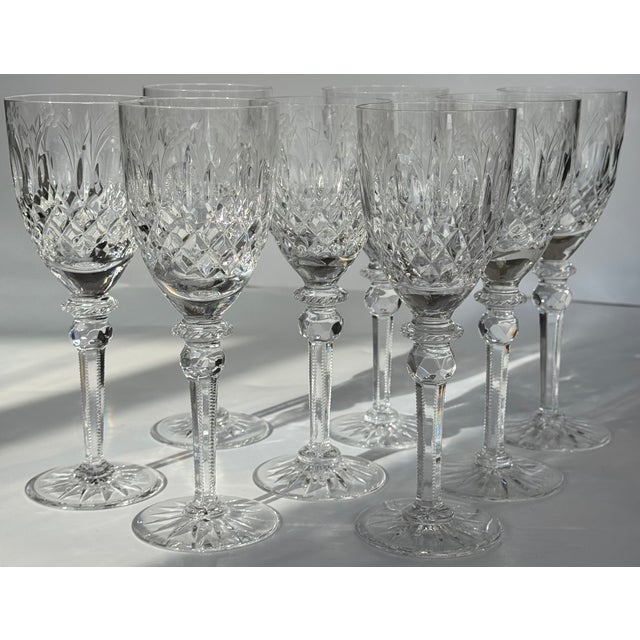 Late 20th Century Rogaska Queen Wine Glasses Set of 8 For Sale - Image 17 of 17