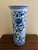 Late 20th Century Vintage Chinoiserie Blue and White Porcelain Umbrella Stand For Sale - Image 5 of 7