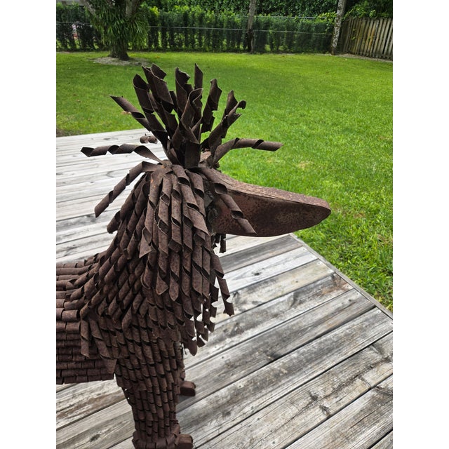 Keith Bradley Poodle Metal Sculpture Unsigned For Sale - Image 4 of 7