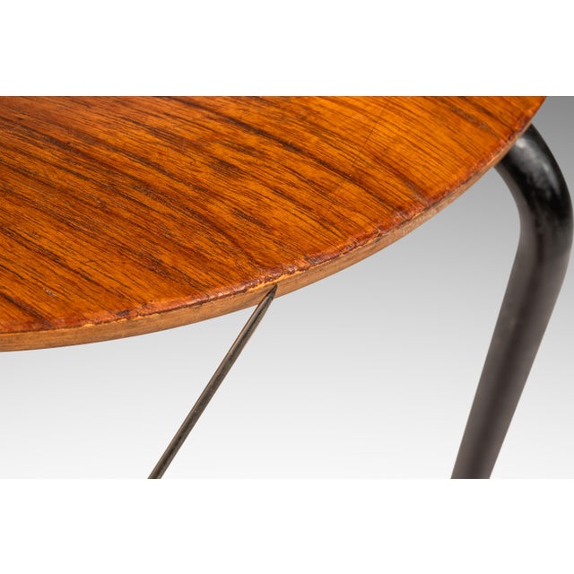 Set of Two (2) Early Model 3170 "Dot" Stools / Nesting Tables by Arne Jacobsen for Fritz Hansen, Demark, C. 1960s For Sale - Image 12 of 18