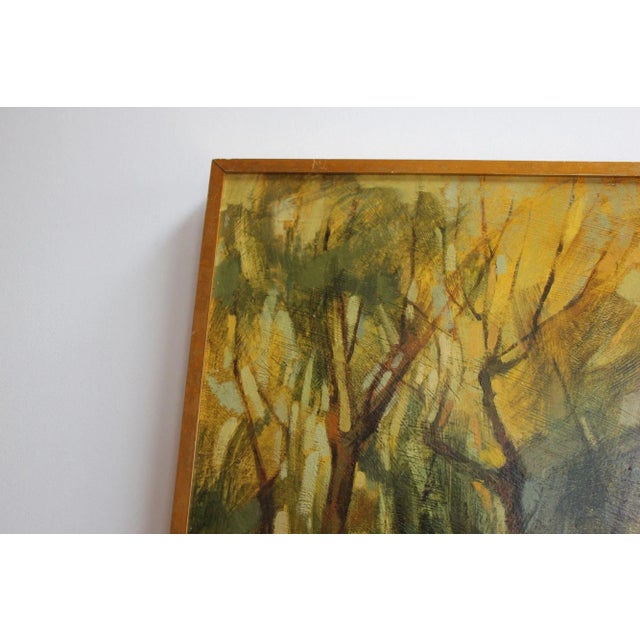 Gill Levin "Lakeside" Landscape Oil on Canvas For Sale - Image 9 of 12