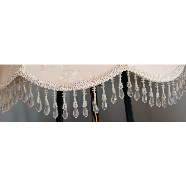 Victorian Lampshade with Crystal Fringe