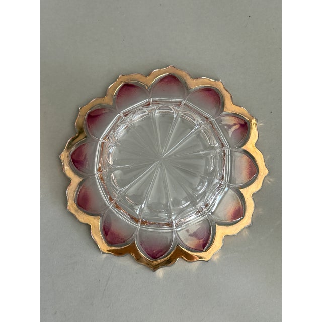 Antique American Amberina Art Glass Butter Cheese Covered Dish 1880s For Sale - Image 10 of 13