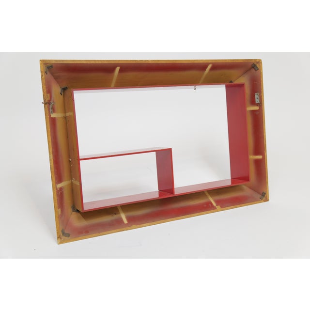 Mid-Century Modern Geometric Shadow Box Wall Shelf For Sale - Image 14 of 14