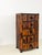 Add warmth and texture to your space with this vintage burnt bamboo 3-drawer storage chest. Featuring a rich, caramelized...