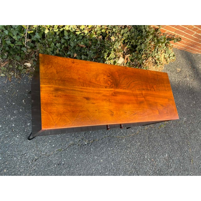 1960s Mid Century Danish Teak Media & Vinyl Record Cabinet For Sale - Image 4 of 10