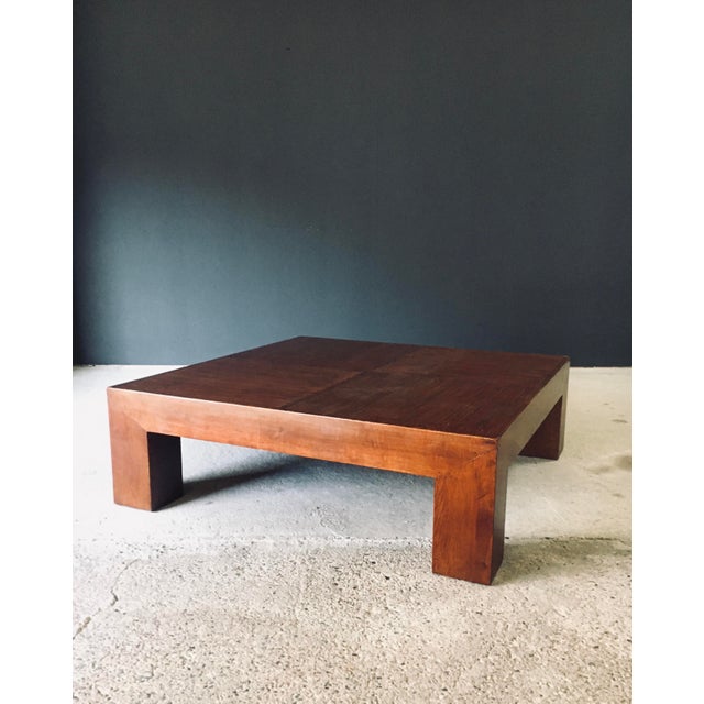Postmodern Postmodern Coffee Table in the style of Parsons, 1980s For Sale - Image 3 of 18
