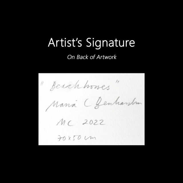 "Beach Houses" Original Artwork by Maria C Bernhardsson For Sale In Los Angeles - Image 6 of 6