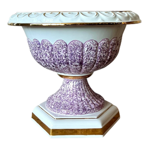 Vintage Italian Gilt Tipped Centerpiece Bowl