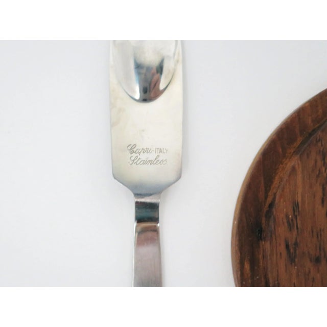 Scandinavian Modern Danish Modern Condiments Dish with Italian Spoon from Capri For Sale - Image 10 of 11