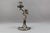 French Art Nouveau Pewter Candlestick with Lady Sculpture, 1920s For Sale - Image 10 of 18