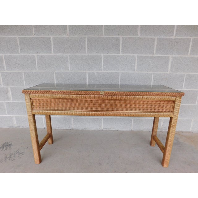 Henry Link Wicker Console Table 49w Chairish