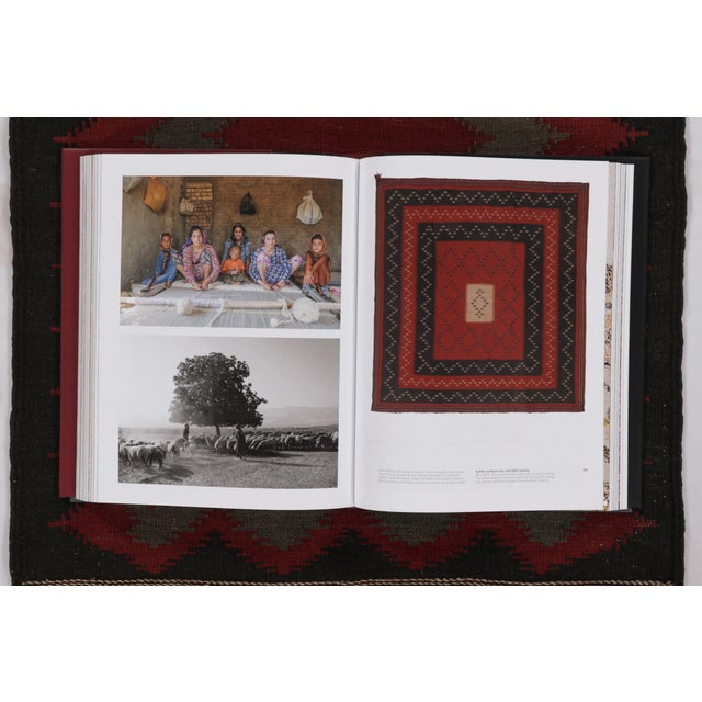 Black Vintage Persian Kilim Runner, Tribal Pattern With Playful Chevrons - Rug & Kilim For Sale - Image 8 of 9