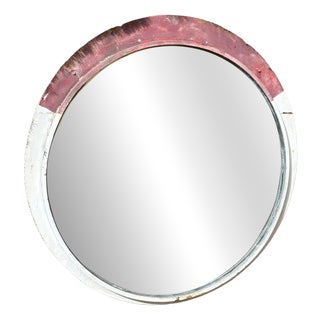 Vintage Industrial Intersection Mirror,1960s For Sale