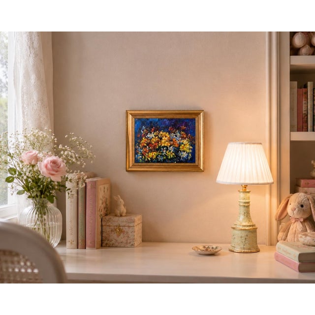 Floral Still Life, 1950s, Oil on Canvas, Framed For Sale - Image 3 of 9
