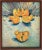 Vintage Warren Fischer Still Life Abstract Oil Painting of Oranges, Framed For Sale