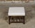 English 19th Century Bobbin Stool with Upholstered Seat and Nailhead Trim For Sale - Image 4 of 11