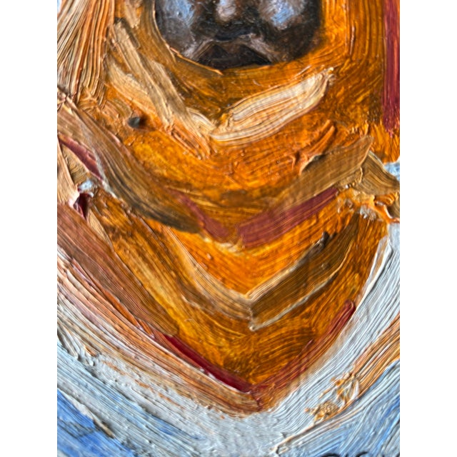 Bob Ragland Signed Expressionist Oil Portrait of Desert Figure, “Sudan Series” For Sale - Image 4 of 5