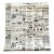 1970s Victorian Newsprint Wallpaper 11 Yds For Sale