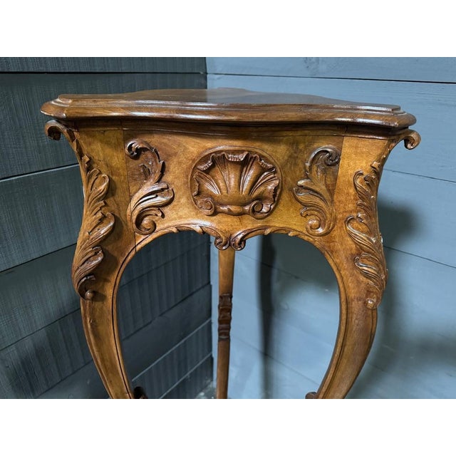 French Walnut Side Table, 1900s For Sale - Image 11 of 16