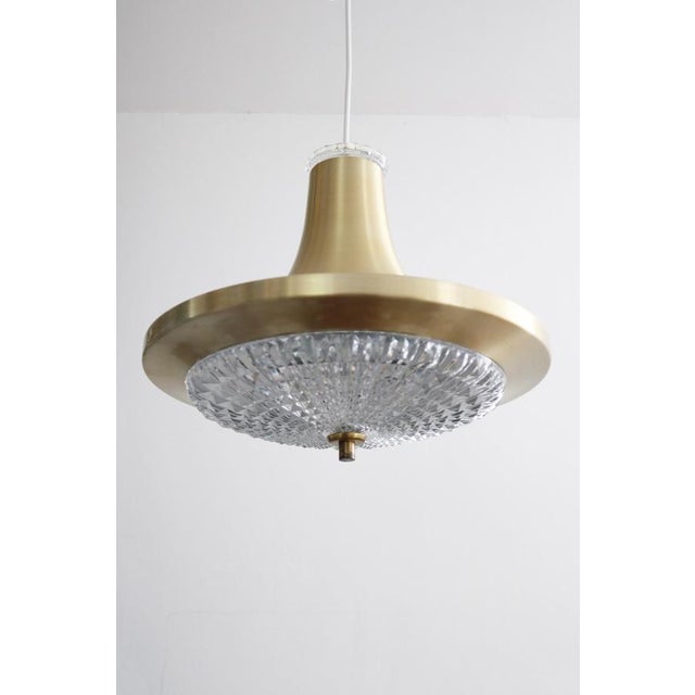 Pendant Lamp in Crystal Glass from Vitrika, Denmark, 1970s For Sale - Image 3 of 9