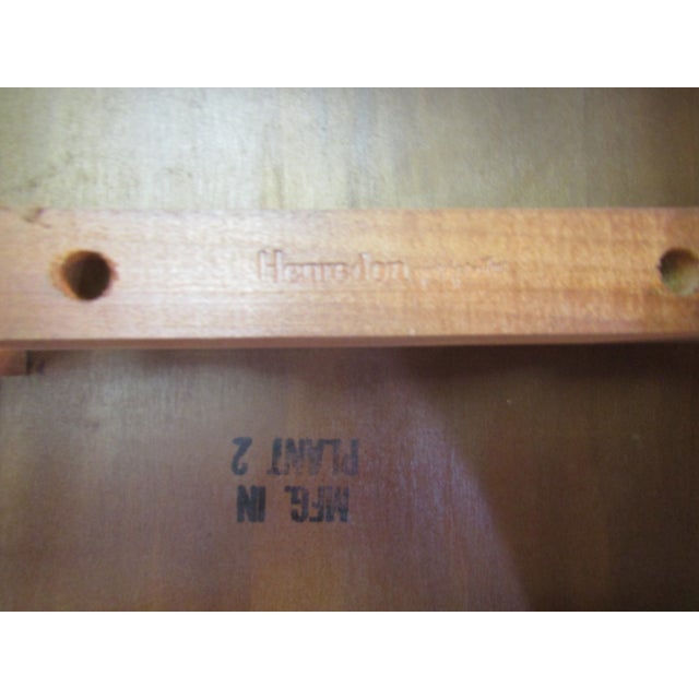 Brown Henredon Solid Oak Barley Twist Leg Console Table For Sale - Image 8 of 9
