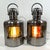 Port and starboard ships lanterns with Fresnel lenses. Vented tops, carry handles and sliding rear doors. Recently rewired...