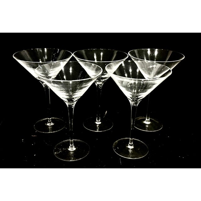 This beautiful set of Hand blown crystal Martini Glasses was purchased at William Sonoma in 2001. They are unmarked. The...