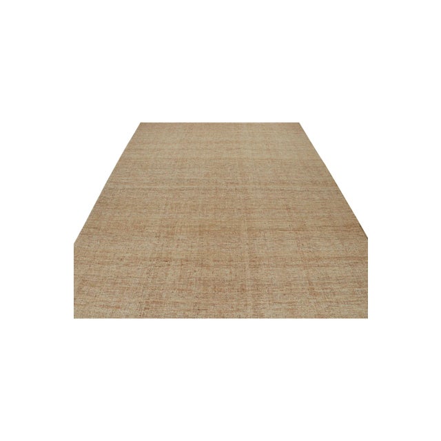 2010s Rug & Kilim’s Contemporary Jute Kilim in Beige-Brown -13'x17' For Sale - Image 5 of 7